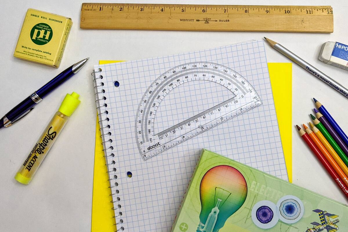 Los útiles escolares podrán conseguirse en librerías y supermercados