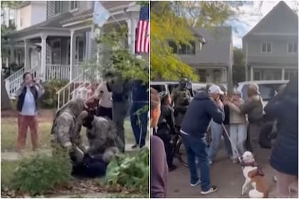 Los vecinos salieron de sus casas para enfrentarse a los agentes de la Patrulla Fronteriza y documentar la situación