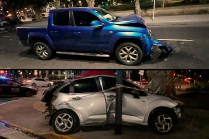 Los vehículos involucrados en el trágico choque