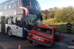 Los vehículos tras el impacto