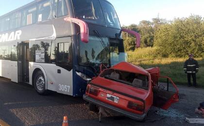 Los vehículos tras el impacto