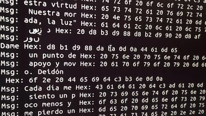 Los versos fueron convertidos en señales digitales.