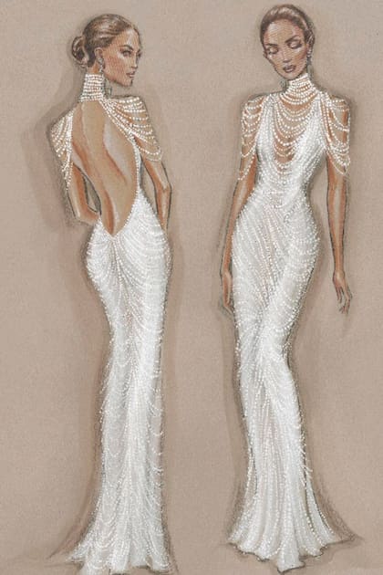"Los vestidos eran soñados... Gracias Ralph Lauren", posteó JLo.
