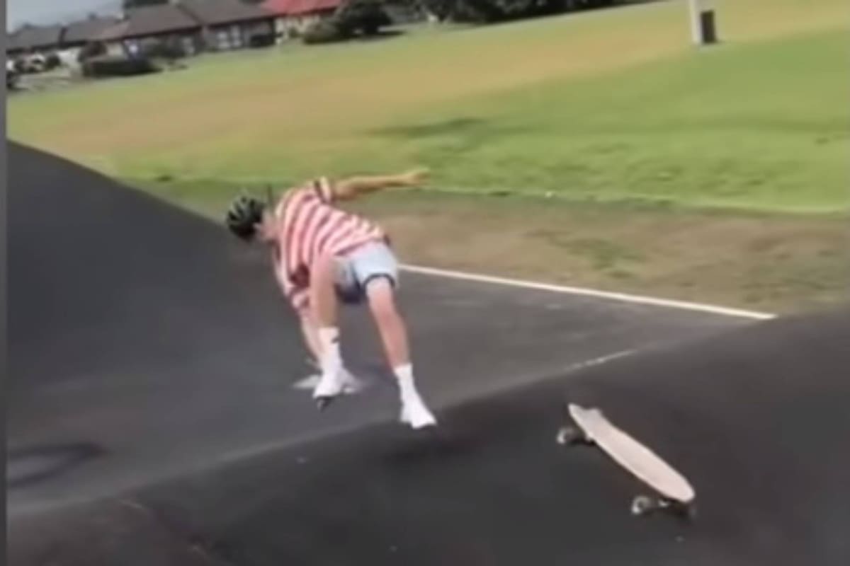 Los videos de caidas, tropezones y otros fallidos, combinados con un famoso rap, se convirtieron en tendencia en TikTok.