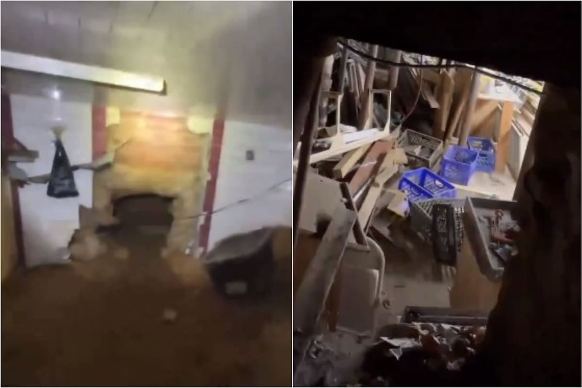 Los videos que circulan en las redes sociales muestran cómo es por dentro el túnel secreto de la sinagoga en Nueva York