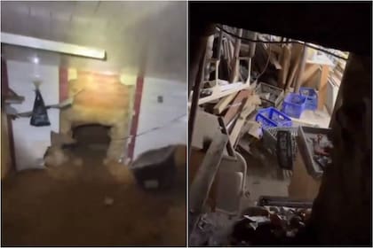Los videos que circulan en las redes sociales muestran cómo es por dentro el túnel secreto de la sinagoga en Nueva York
