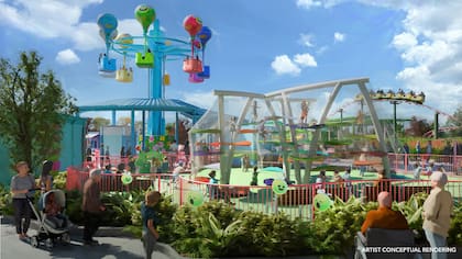 Los visitantes accederán al parque a través de Isle of Curiosity, con encuentros especiales con Gabby de Gabby’s Dollhouse