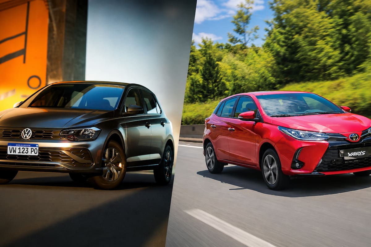 Los Volkswagen Polo y Toyota Yaris là hai mẫu xe được ưa chuộng nhất trong phân khúc của chúng (Ảnh: LA NACION)