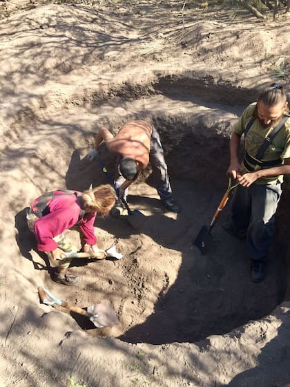 Los voluntarios, capturados en acción. Quien quiera trabajar allí deberá contactarse con Zavala y Marzoratti y consultar si hay demanda de mano de obra en el momento.