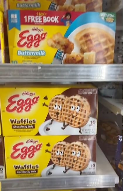 Los waffles de un personaje de Stranger Things en el super de Estados Unidos