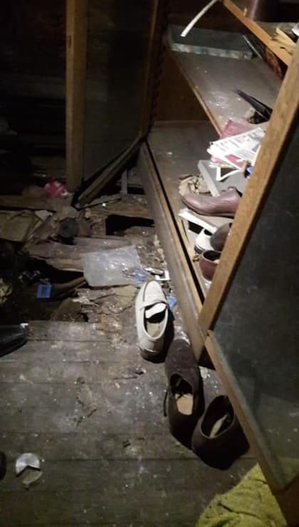 Los zapatos de Barreda, en el cuarto en el que vivía cuando cometió el cuádruple crimen