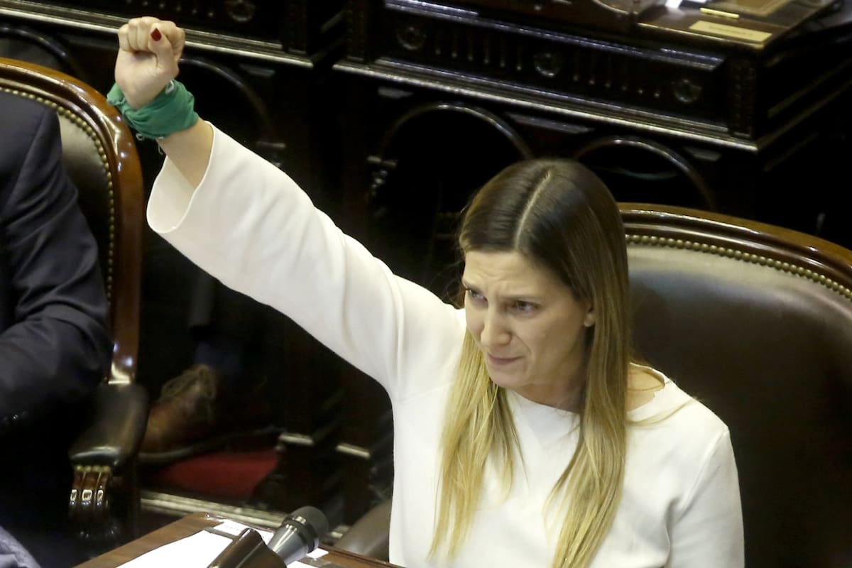 Lospennato durante la sesión en Diputados