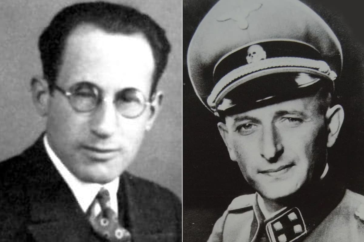 Lothar Hermann y Adolf Eichmann