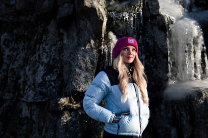 Lotta Hintsa, alpinista finlandesa, en Helsinki el 2 de febrero de 2024. Hintsa describe una experiencia problemática con el famoso alpinista y guía Nirmal Purja. A través de su abogado, Purja ha negado sus acusaciones.