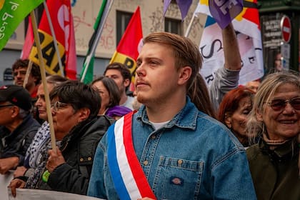 Louis Boyard es diputado del partido de izquierda radical La France Insoumise (LFI)