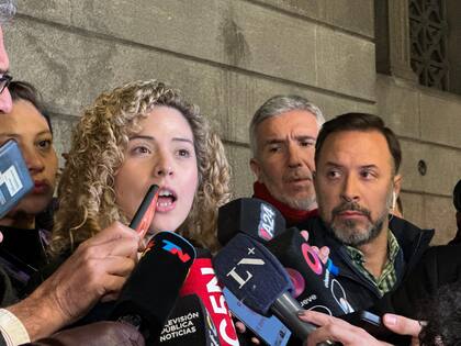Lourdes Arrieta, anoche tras dar a conocer su salida forzada del bloque de diputados de La Libertad Avanza
