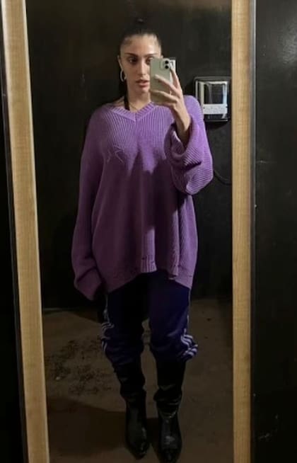 Lourdes Leon a cara lavada
