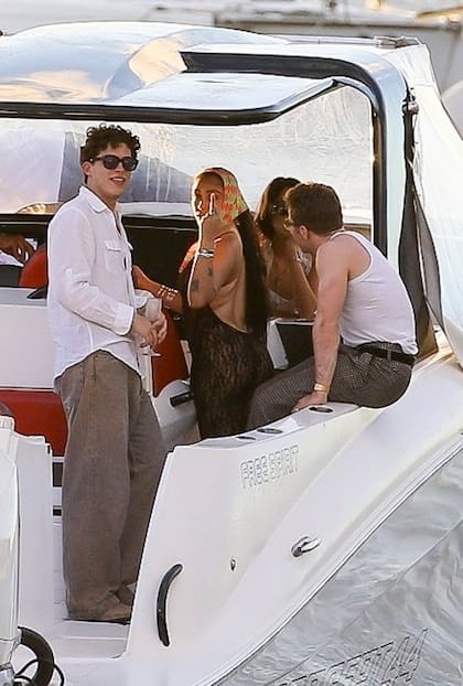 Lourdes Leon y Rocco Ritchie, los hijos de Madonna, disfrutaron de un paseo en barco en St. Barths