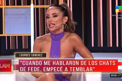 Lourdes Sánchez reveló la reacción del “Chato” Prada al ver los chats falsos de Fede Bal con ella