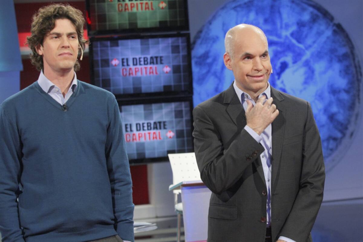 Lousteau y Larreta, cuando compitieron por la Ciudad, en 2015