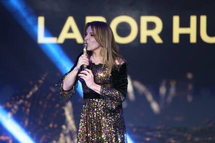 Lizy en la noche del Martín Fierro
