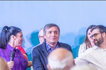 Luana Volnovich, Máximo Kirchner y Martín Rodríguez