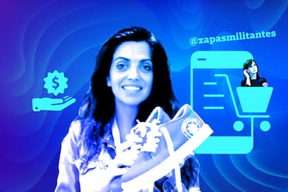 Luana Volnovich y las "zapatillas militantes"