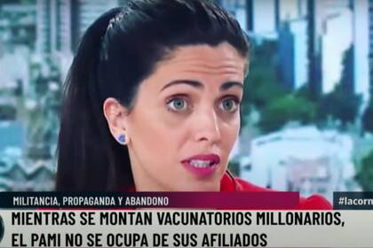 Luana Vulnovich, titular del PAMI; en el programa La Cornisa se denunciaron gastos millonarios en cámaras de fotos y notebooks durante la emergencia sanitaria
