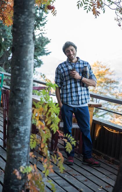 Luca Fidani en el Refugio Berghof