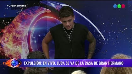 Luca fue expulsado de Gran Hermano este lunes 24 de febrero y se fue por la puerta giratoria