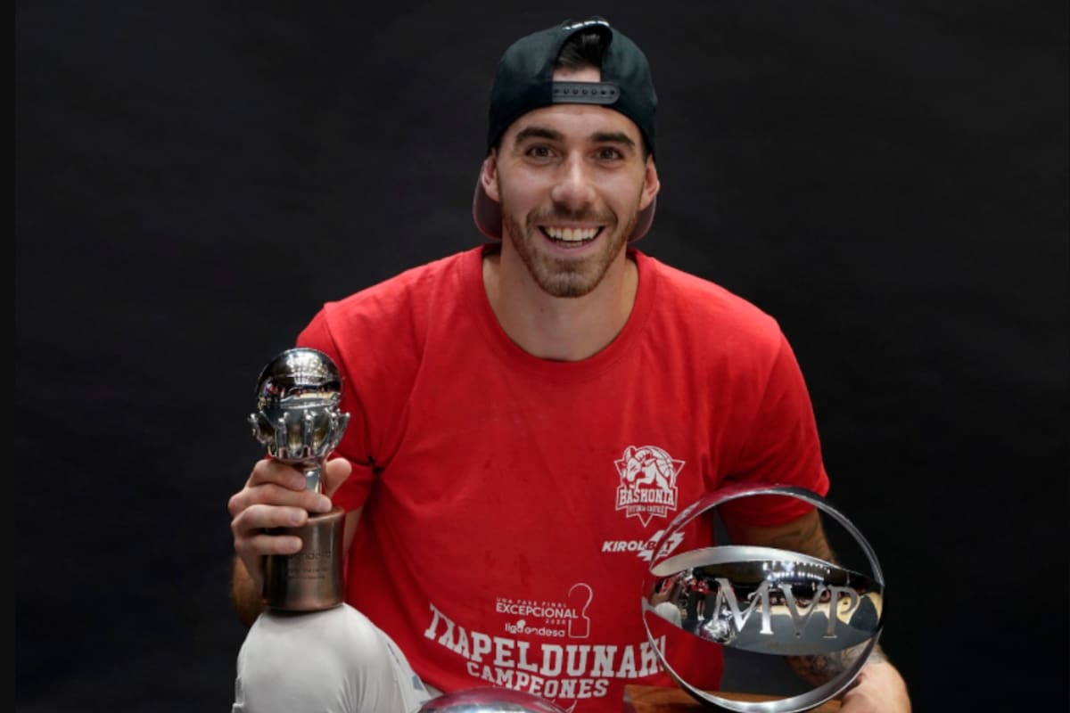 Luca Vildoza y un premio de MVP de la final de la Liga de España que disfruta con locura