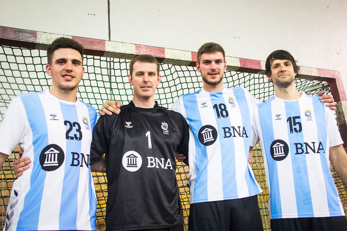 Lucas Aizen, Matías Schulz, Guillermo Fischer y Gonzalo Carou