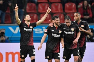 Lucas Alario anotó y asistió en la victoria de Bayer Leverkusen