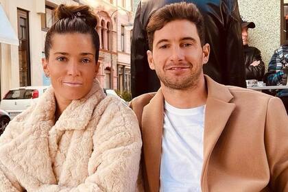 Lucas Alario junto a su pareja Agustina Albertario