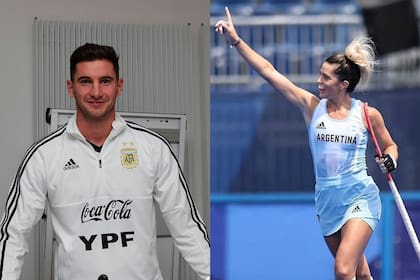 Lucas Alario y Agustina Alberario, una pareja de deportistas exitosos