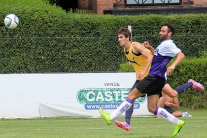 Lucas Albertengo convirtió su primer tanto en el amistoso ante Dálmine