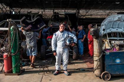 Lucas Barrón, de 25 años, el primer copiloto con síndrome de Down de la historia del Dakar