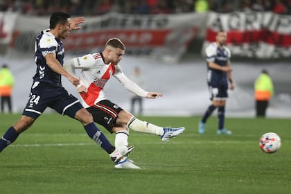 Lucas Beltrán abrió el marcador para River en el último partido frente a Gimnasia, en julio pasado, por la Liga Profesional