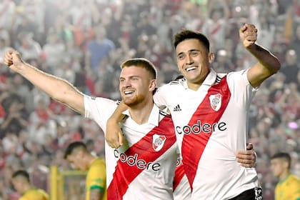 Lucas Beltrán y Pablo Solari, la sociedad del gol en el triunfo de River sobre Defensa y Justicia por la Copa Argentina, en Resistencia; en los cuartos de final, el adversario será Patronato.