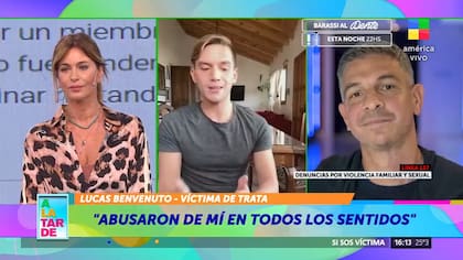 Lucas Benvenuto habló de los abusos que sufrió en el programa A la tarde (América), conducido por Karina Mazzocco