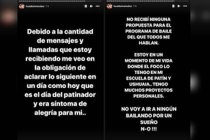 Lucas Benvenuto negó sus ganas de ser parte de El Bailando (Captura Instagram @lucasbenvenutoo)
