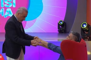 Lucas Bertero se descompesó en vivo tras ver el video del crimen del peluquero (Captura video)