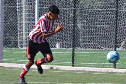 Lucas González jugaba en las divisiones juveniles de Barracas Central