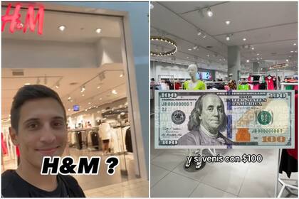 Lucas Hudak fue a H&M en Miami y mostró todo lo que pudo comprar con 100 dólares
