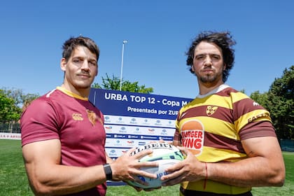 Lucas Marguery y Julián Rebussone, referentes de Newman y Belgrano, en la cancha de CASI, donde este viernes a la noche se celebrará la primera semifinal del Top 12 de URBA.