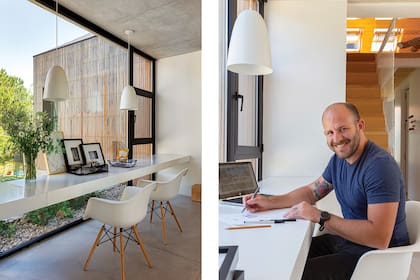 Lucas Muñoz fundó en 2017 el estudio de arquitectura LAK, luego de pasar 12 años en otra firma, desarrollando proyectos tanto comerciales como de viviendas. Hoy, se dedica por completo al diseño y construcción de casas, en las que explora la convivencia de distintos materiales.