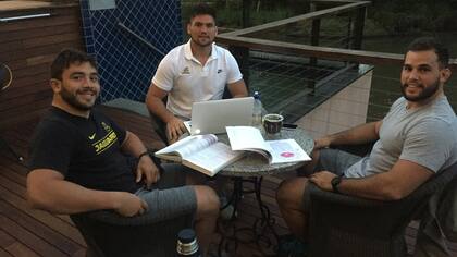 Lucas Noguera Paz, Felipe Arregui y Santiago García Botta