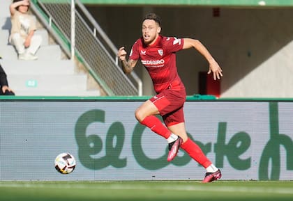 Lucas Ocampos, jugador de Sevilla, uno de los argentinos que estará presente en la final de la Europa League