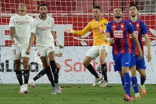 Lucas Ocampos, el héroe: goleador y arquero inesperado en la victoria de Sevilla