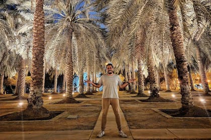 Lucas recorrió varios destinos en el mundo (foto: Arabia Saudita)